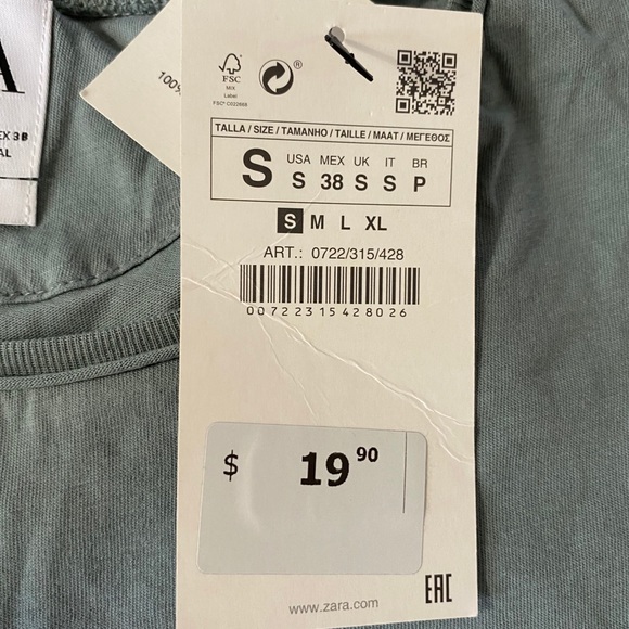 NWT Zara Mens T Shirt - Picture 4 of 4